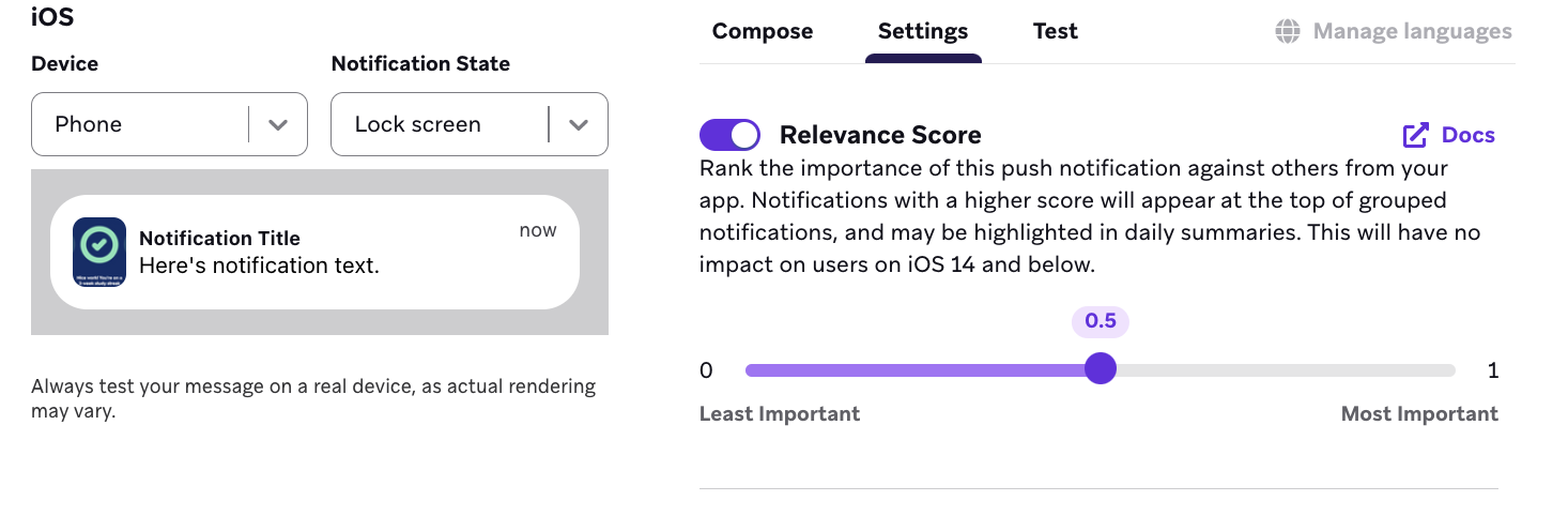 Relevance score of "0.5".